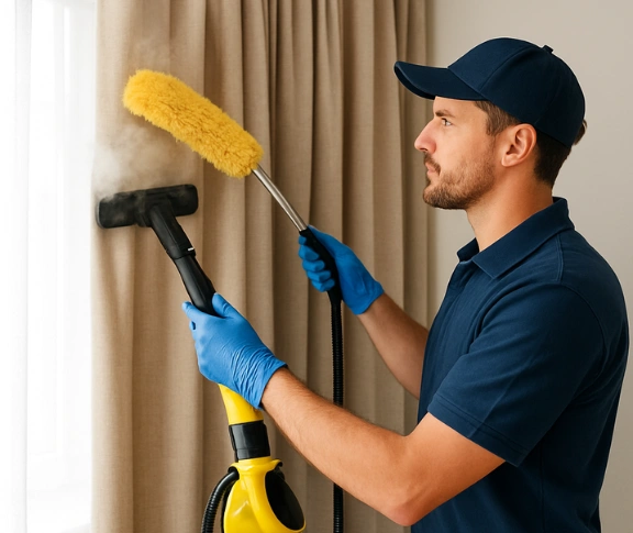 Trusted blind cleaning technician Matty Curtain Cleaning wilston QLD