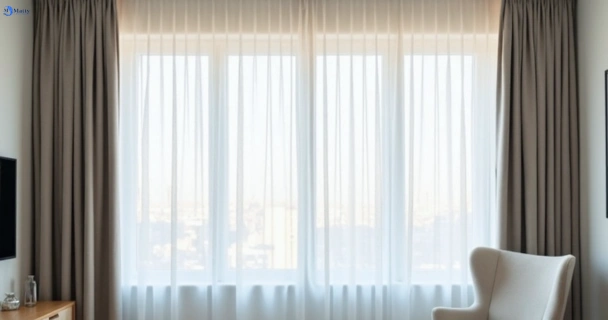 Freshly steam cleaned curtains in wilston QLD